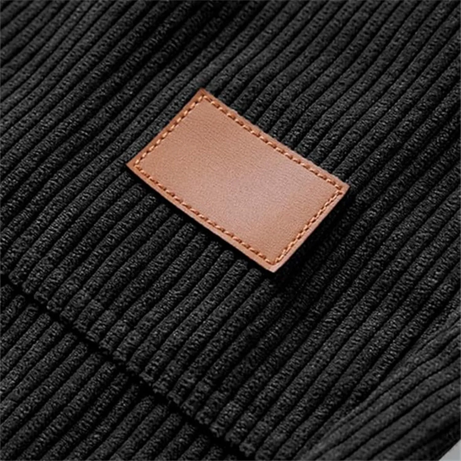 Corduroy Jogger for Men Casual Cargo Pants Drawstring Elastic Waist Baggy Tapered Sweatpants with Pockets Streetwear