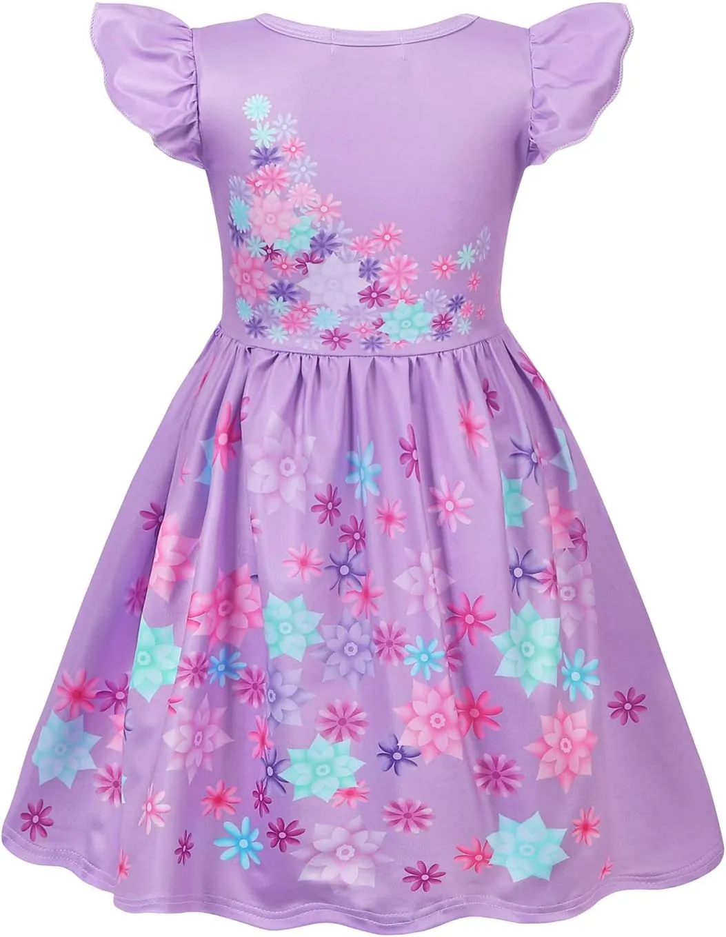 COTRIO Madrigal Family Mirabel Dress Isabella Dress Up Luisa Costume for Girls Halloween Cosplay Outfits Princess Dresses