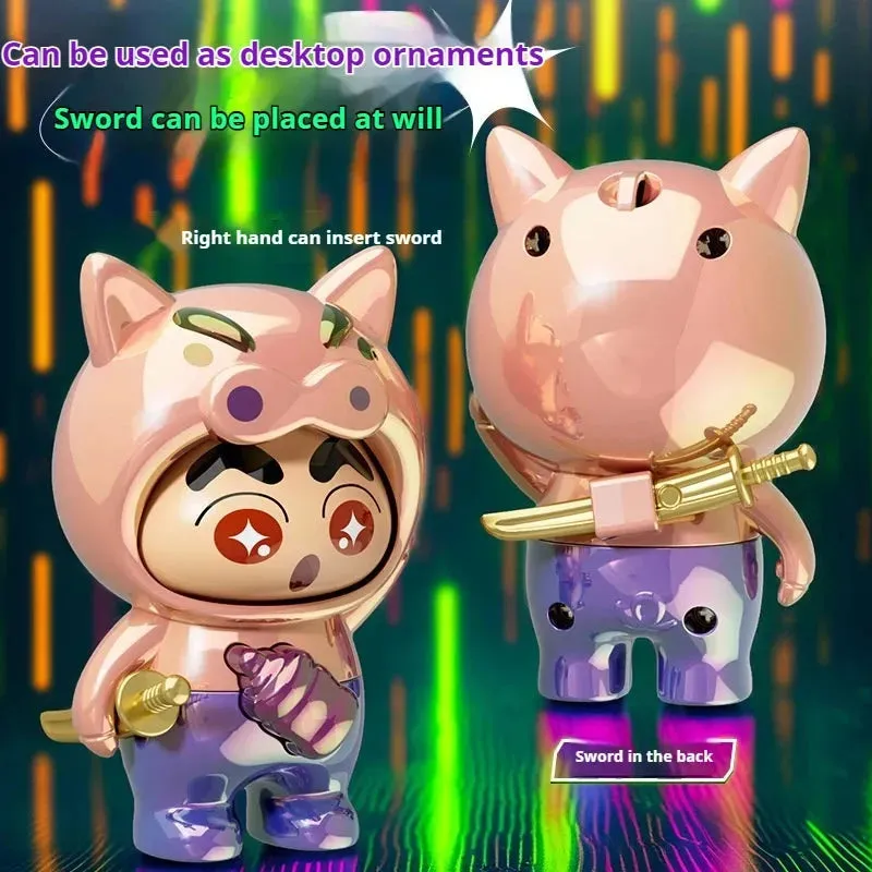 Crayon Shinchan Gradient Face Changing Keychain