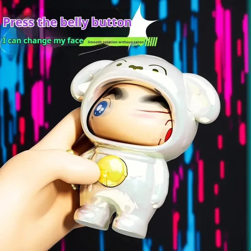 Crayon Shinchan Gradient Face Changing Keychain