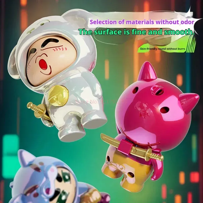 Crayon Shinchan Gradient Face Changing Keychain