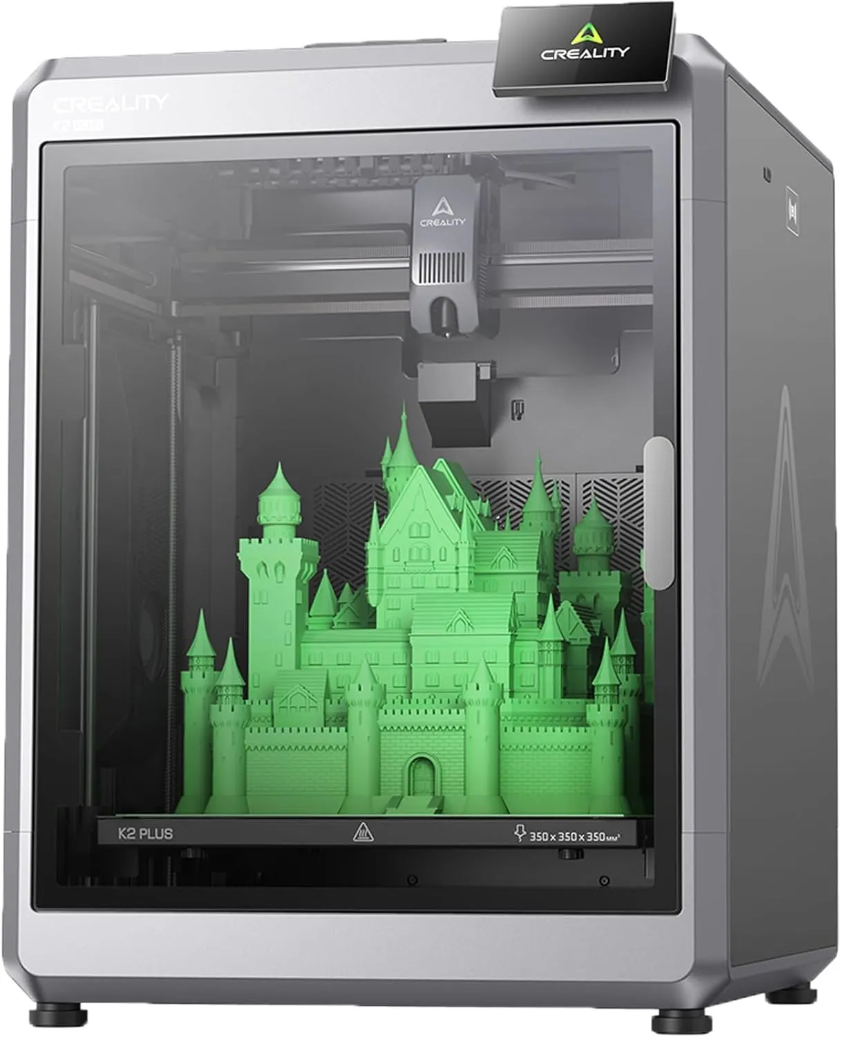 Creality K2 Plus 3D Printer, Support Multi Color Printing Needs CFS, Max 600mm/s Fast Printing, Dual AI Cameras, Full-auto Leveling, Ready-to-Use FDM 3D Printers, Large Build Volume 350x350x350mm