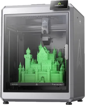 Creality K2 Plus 3D Printer, Support Multi Color Printing Needs CFS, Max 600mm/s Fast Printing, Dual AI Cameras, Full-auto Leveling, Ready-to-Use FDM 3D Printers, Large Build Volume 350x350x350mm