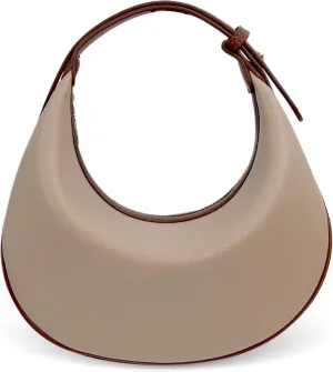 Crescent Shoulder Bag for Women Trendy Crossbody Hobo Purse Vegan Leather Clutch Handbag Adjustable Strap for Work