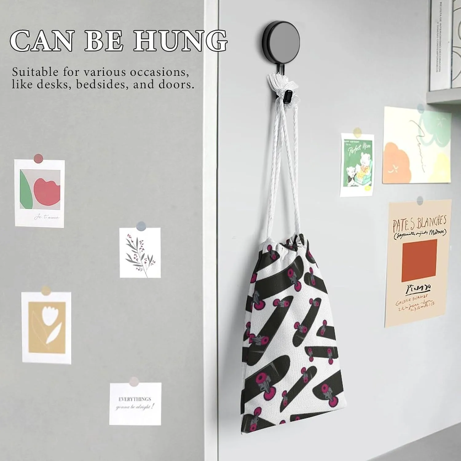 Cute AutismAwareness Portable Large Capacity Canvas Drawstring Storage Bag