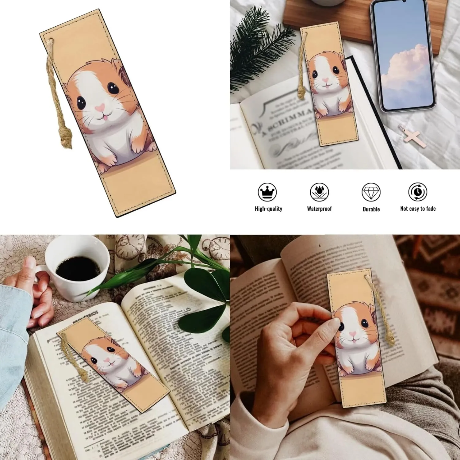 Cute Copybara Backpack for Girls 8-10 Kids Backpack and Lunch Box Set Reading Bookmark with Zip Pencil Case for Kids Boys 4 in 1 Set 5Th Grade Bookbag Compartment for School
