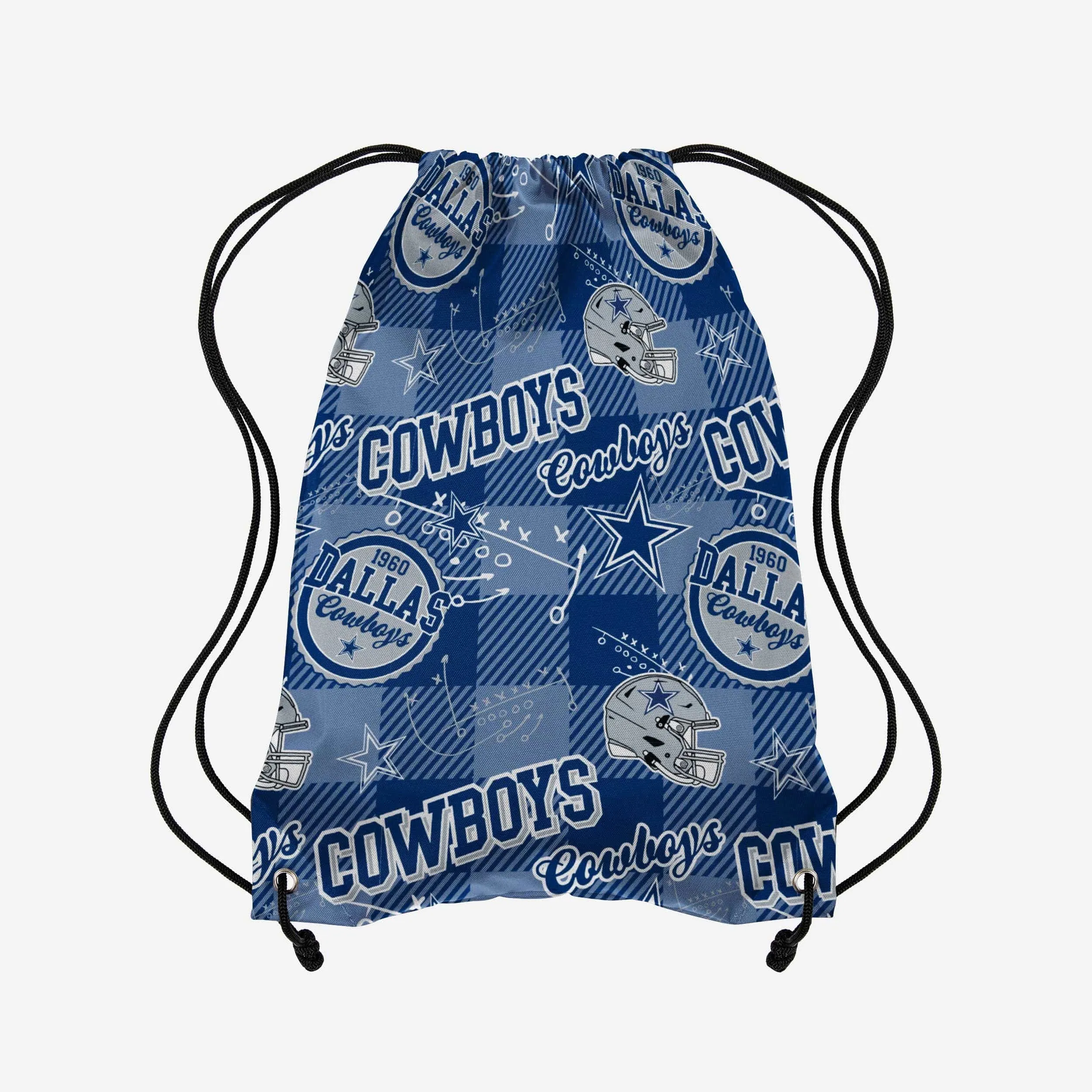 Dallas Cowboys Thematic Repeat Print Drawstring Backpack