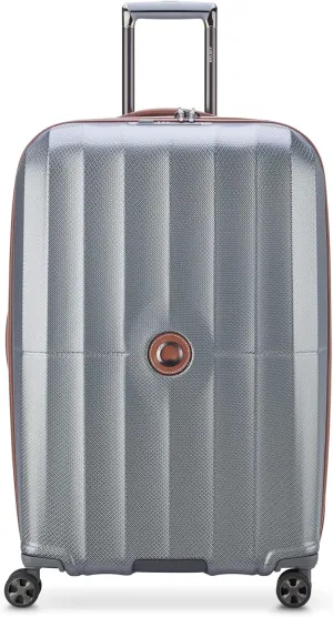 DELSEY PARIS Carrousel Hardside Expandable Luggage with Spinner Wheels, Graphite, Checked-Large 28 Inch