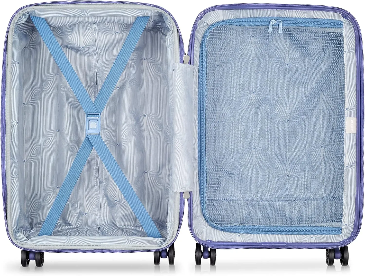DELSEY PARIS Comete 3.0 Hardside Expandable Luggage with Spinner Wheels, Lavender, Carry-on 20 Inch