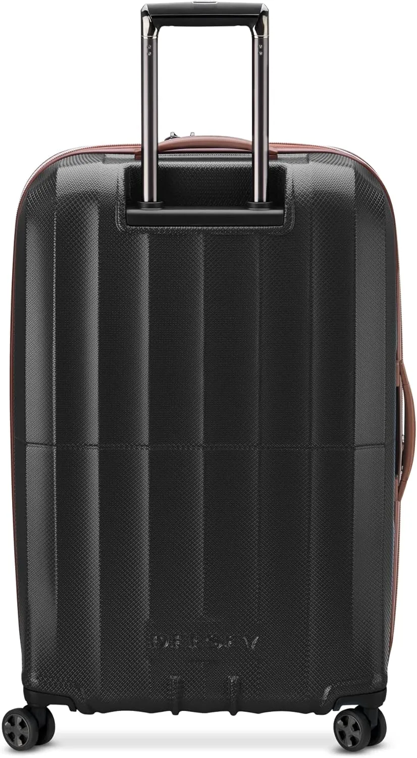 DELSEY PARIS St. Tropez Hardside Expandable Luggage with Spinner Wheels, Black, 3 Piece Set (21/24/28)