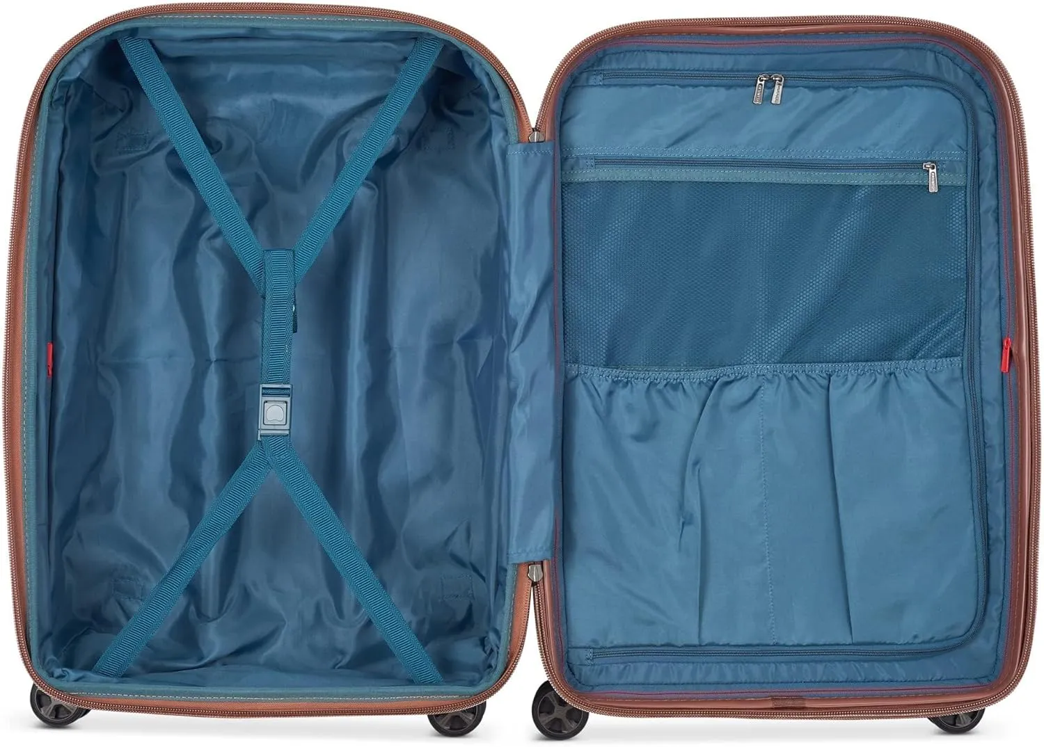 DELSEY PARIS St. Tropez Hardside Expandable Luggage with Spinner Wheels, Graphite, Checked-Medium 24 Inch
