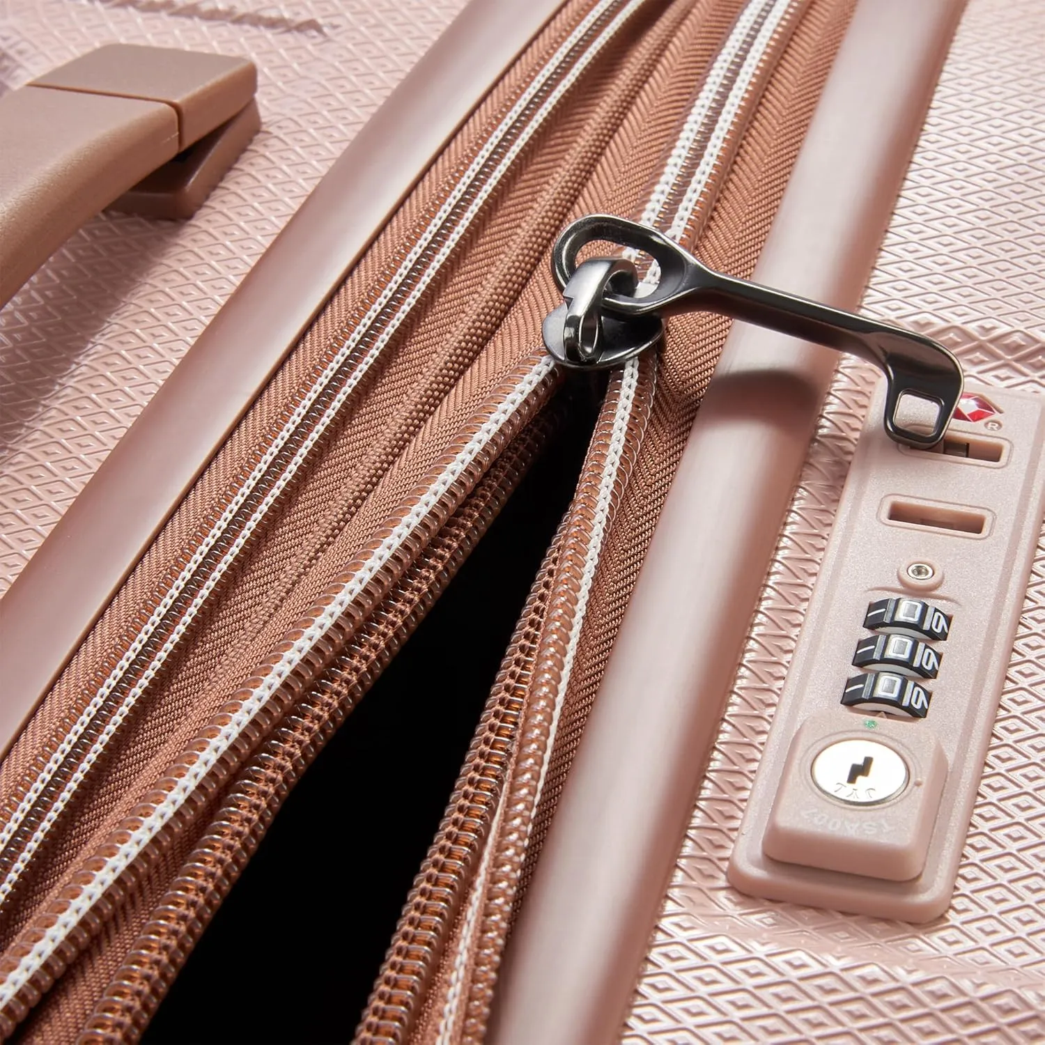 DELSEY PARIS St. Tropez Hardside Expandable Luggage with Spinner Wheels, Pink, Carry-on 21 Inch