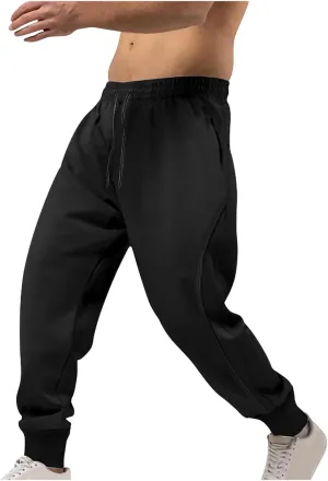 Designer Loose Jogger Drawstring Sweatpants with Pockets Tapered Leg Jogging Running Workout Pants Y2K Streetwear