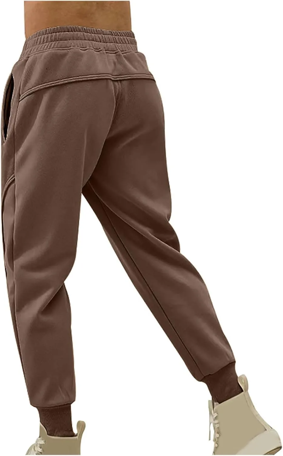Designer Loose Jogger Drawstring Sweatpants with Pockets Tapered Leg Jogging Running Workout Pants Y2K Streetwear