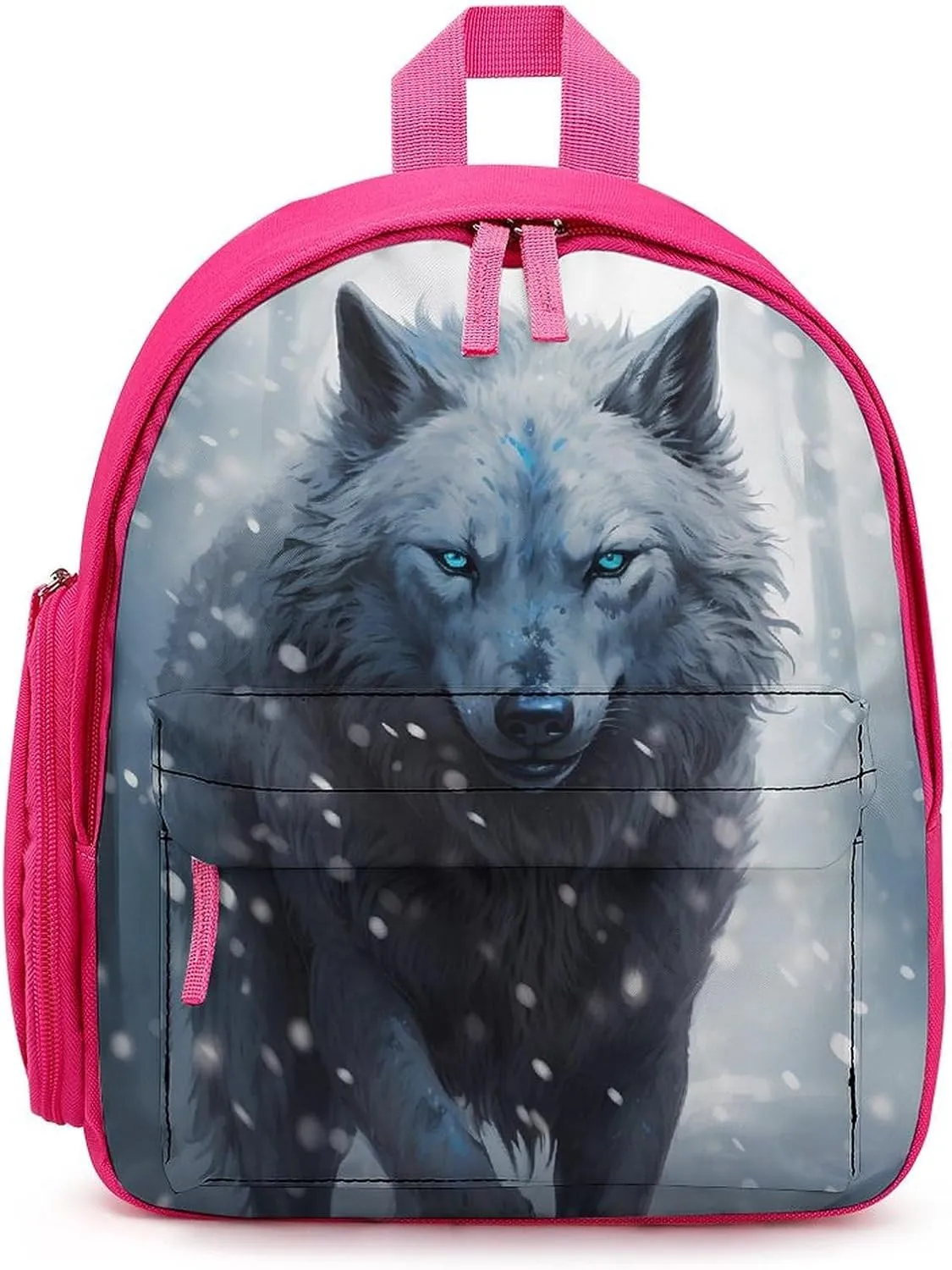 Dire Wolf with Deep Eye Cute Backpack Small Daily Daypack Travel Shoulder Bag with Adjustable Strap Graphic Print