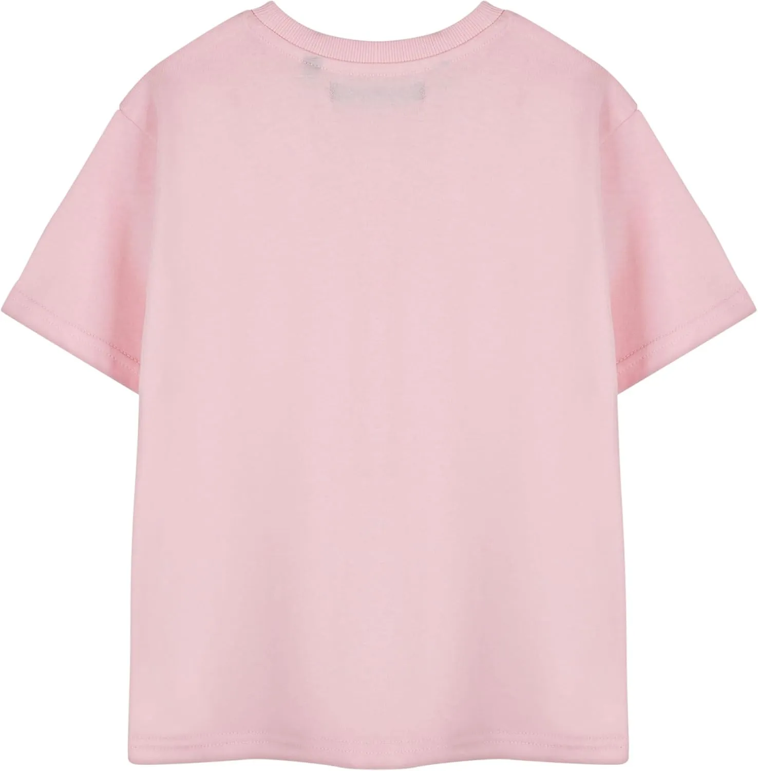 Disney Lilo & Stitch Girls Pink Short Sleeved T-Shirt | Angel Graphic Tee for Kids | Cute Stitch Character Top