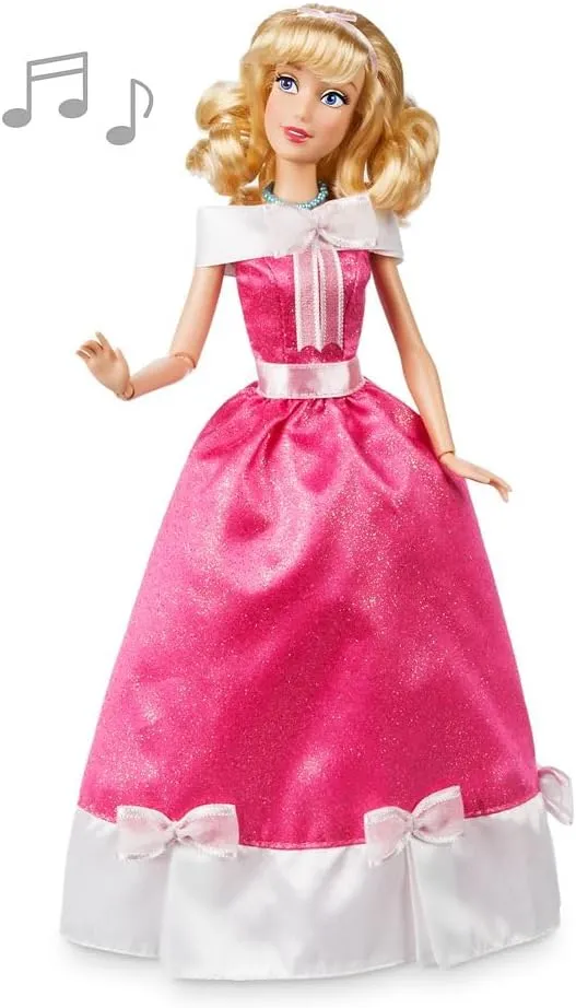 Disney Store Official Singing Doll Collection - Cinderella - Fashion Doll with Pink Party Dress Featuring Glittery Details - Disney Princess Toys for Girls