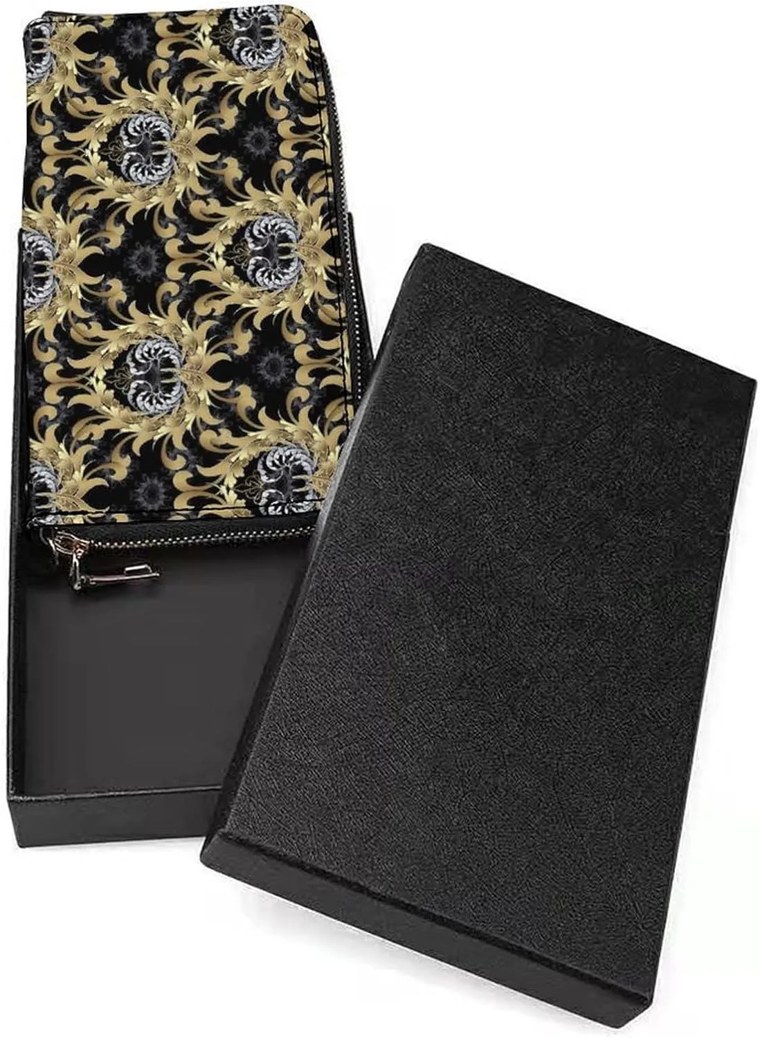 Donnapink Long Clutch Wallet, Long Handbag with Wristlet Strap, PU Leather Zip Purse