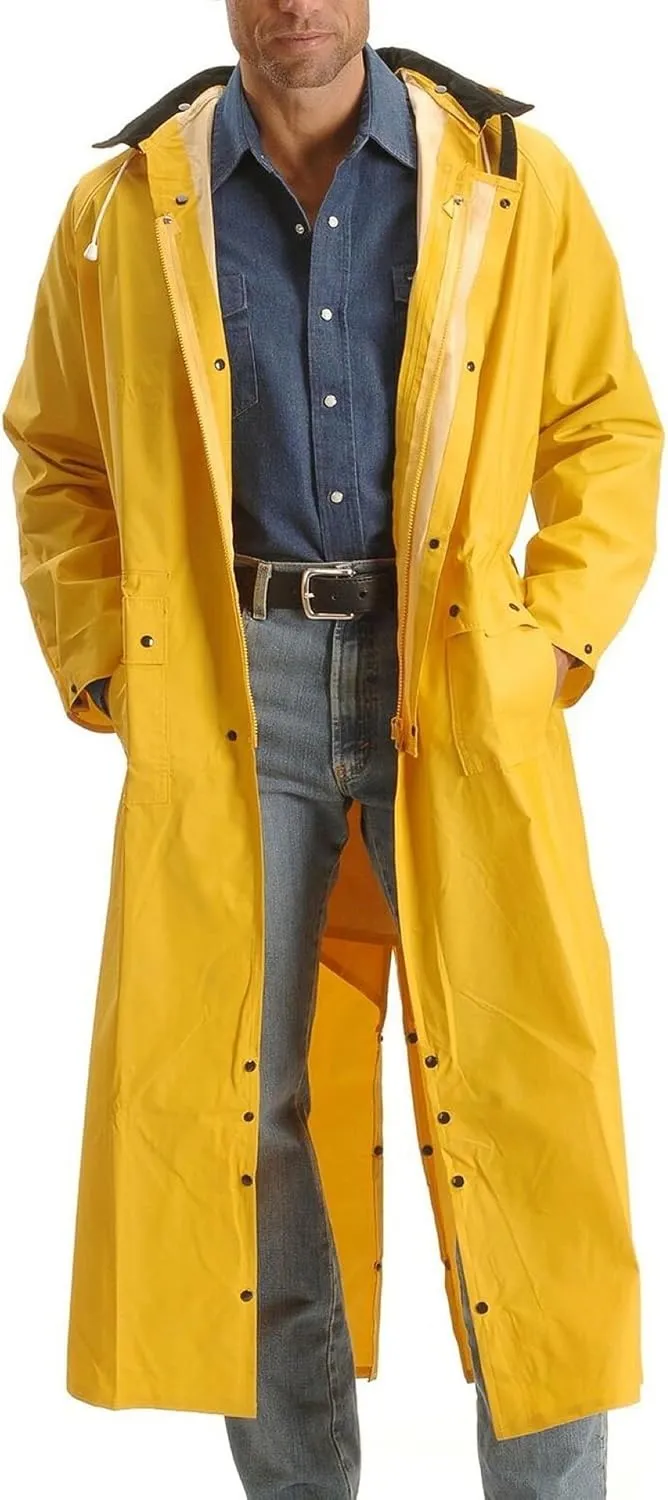 Double-s Men's Saddle Slicker Adult Rain Coat