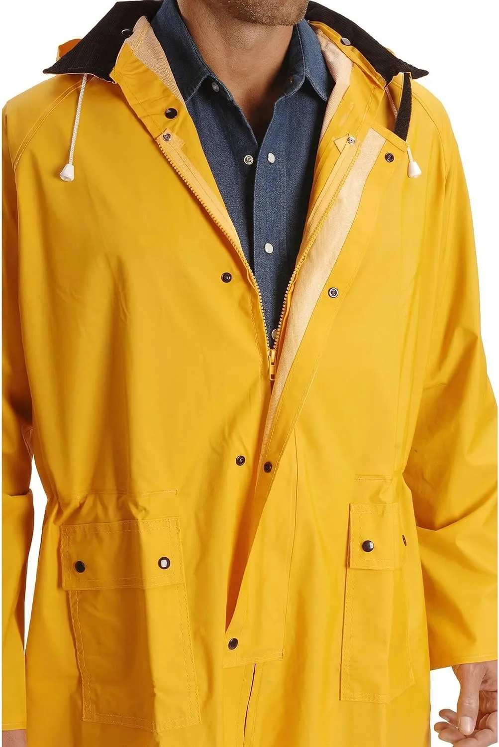 Double-s Men's Saddle Slicker Adult Rain Coat