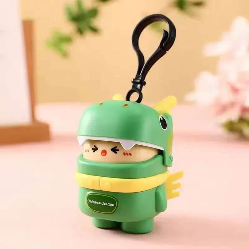 Dragon Man Recording Pull Back Keychain
