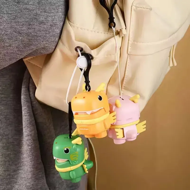 Dragon Man Recording Pull Back Keychain