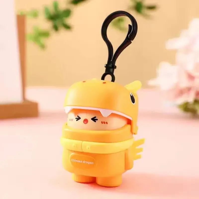 Dragon Man Recording Pull Back Keychain