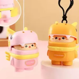 Dragon Man Recording Pull Back Keychain