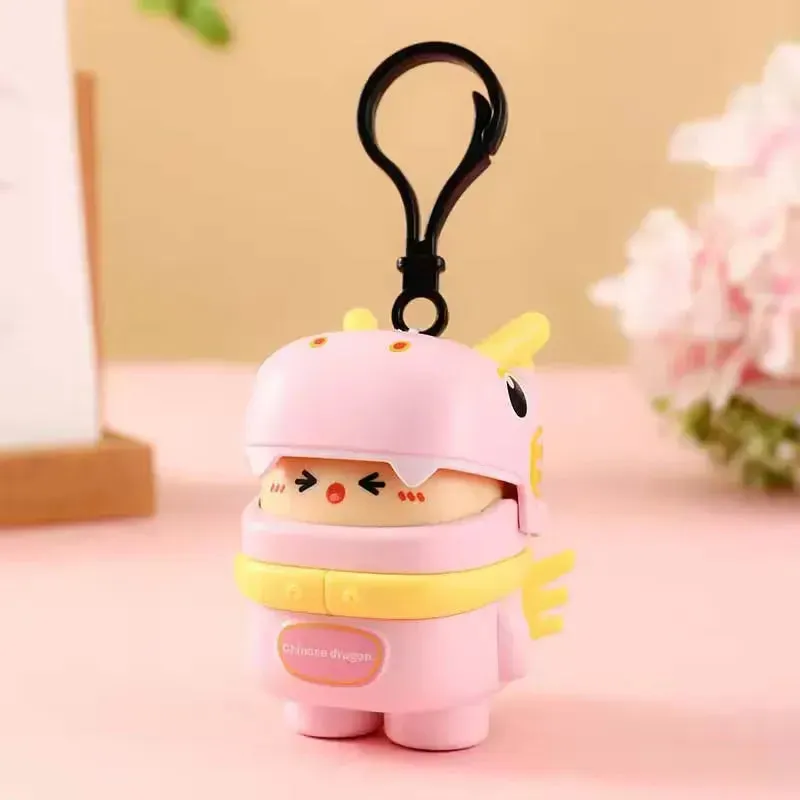 Dragon Man Recording Pull Back Keychain