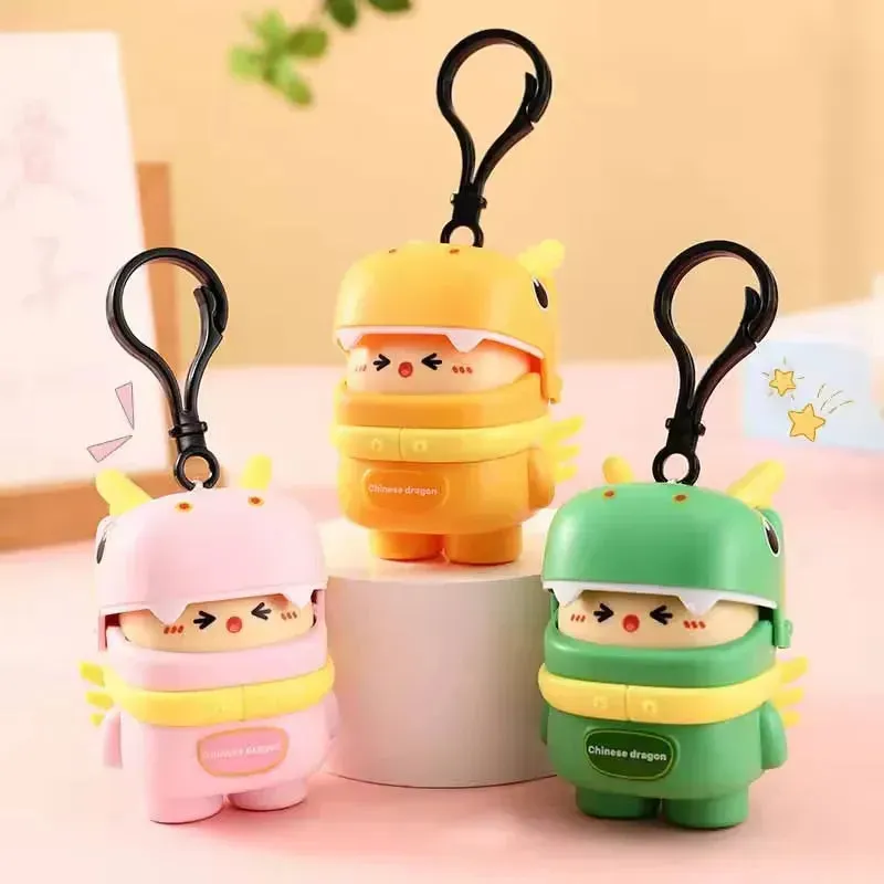Dragon Man Recording Pull Back Keychain