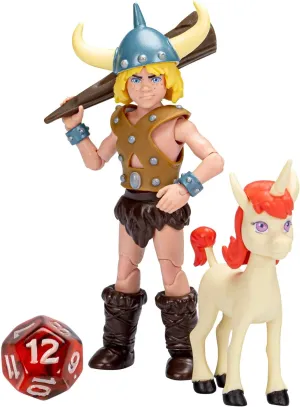 Dungeons & Dragons Cartoon Classics 6-Inch-Scale Bobby & Uni 2-Pack Action Figures, D&D 80s Cartoon, Includes d12 from Exclusive D&D Dice Set