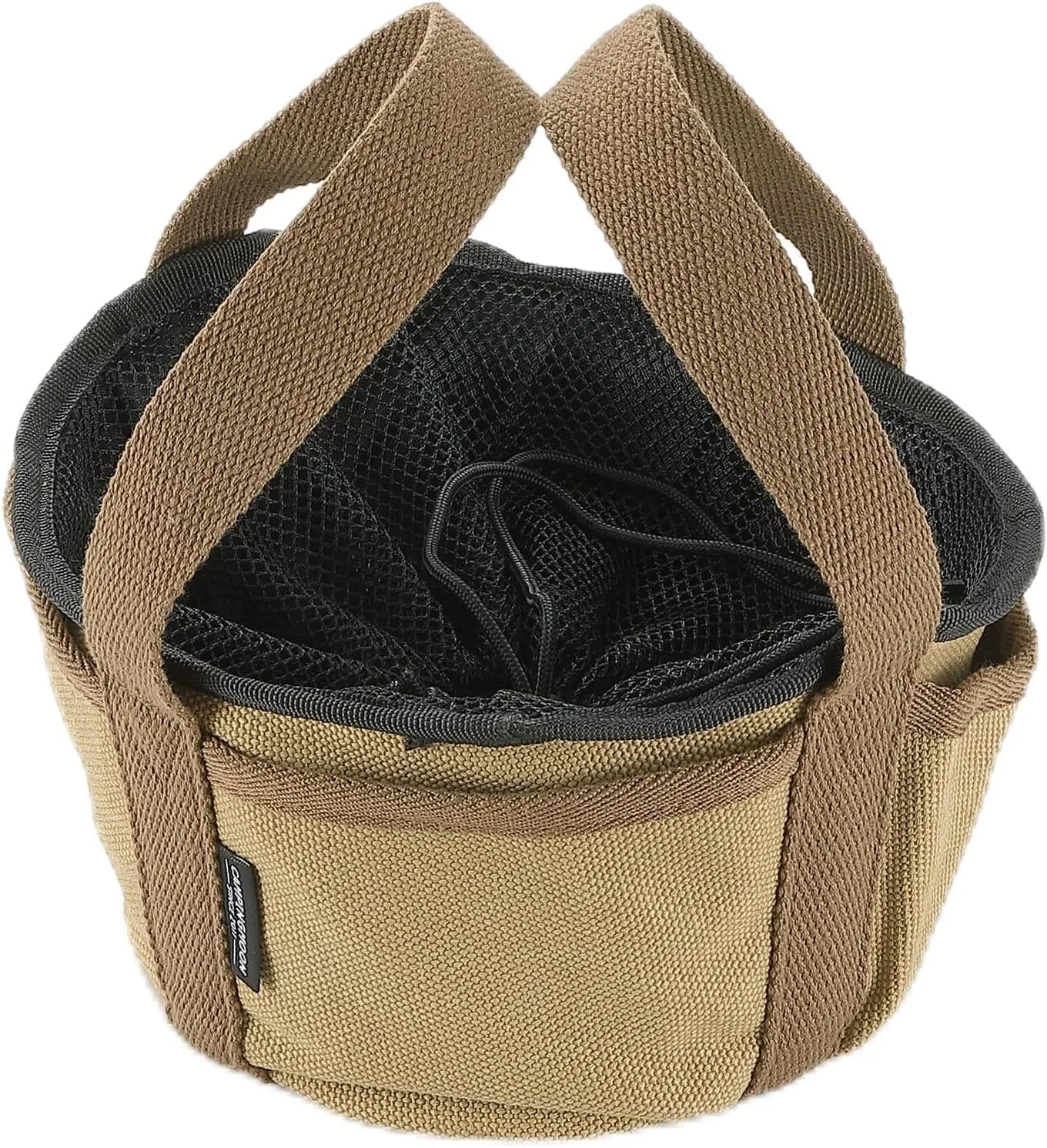 Dutch Oven Bag Botom Φ6.5-inch Canvas Extra Thick Round Cooking System Storage Bag Stock Pot Case DO-25-BK