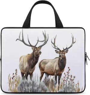 Elk Sage Bush Laptop Bag Laptop Case Computer Messenger Bag with Adjustable Shoulder Strap