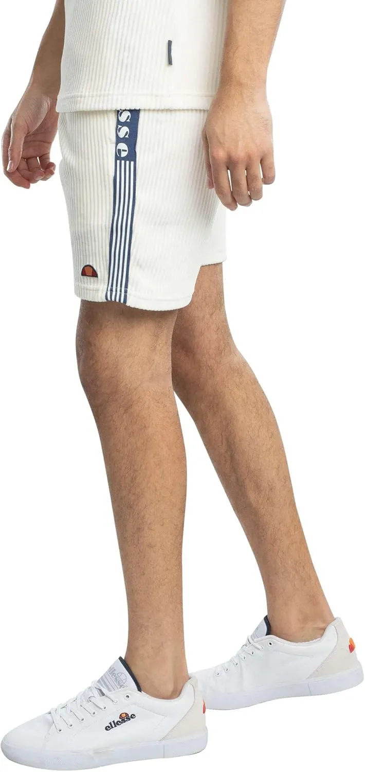 ellesse Tomatro Tape Shorts Off White