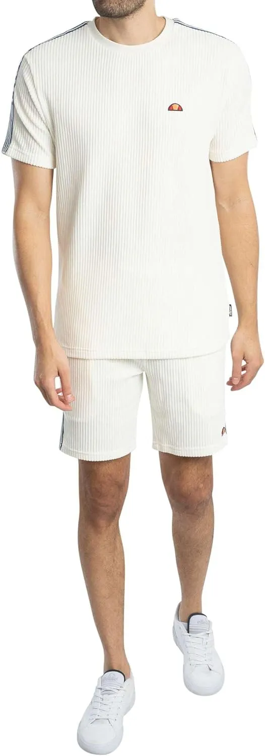 ellesse Tomatro Tape Shorts Off White