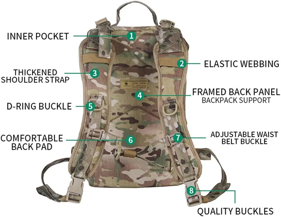 emersongear Assault Backpack/Removable Operator Pack,Functional Tac Backpack,18L,Daily Use