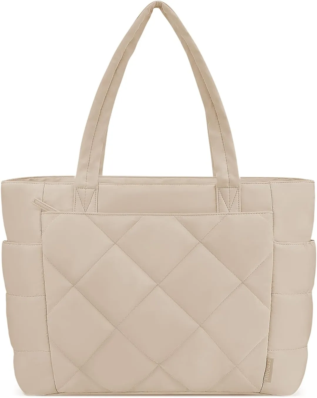 ETRONIK Tote Bag for Women, Lightweight Puffy Tote Bag with Multiple Pockets, Large Quilted Shoulder Handbag for Travel