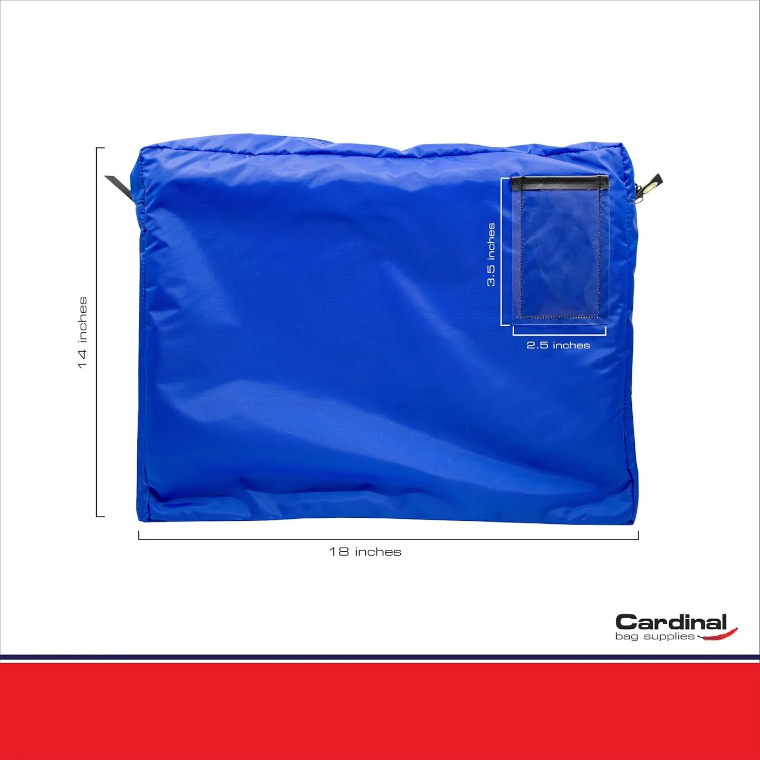 Expandable Interoffice Transit Mailer, 18 x 14 x 4 inch (Royal Blue)