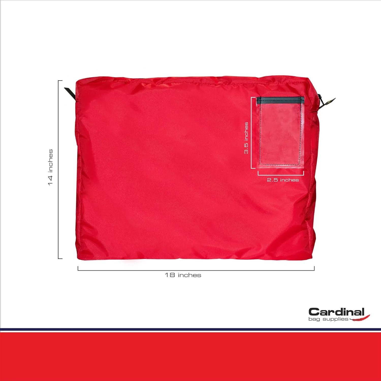 Expandable Interoffice Transit Mailer, 18x14x4 (Red)