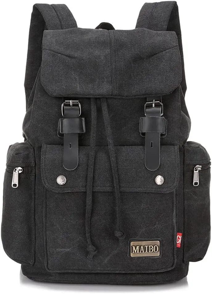 Eysee Backpack, Canvas Daypack,Men Hiking Backpack, Retro Travel Bag