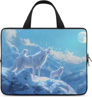 Family Wolf Roar Funny Laptop Bags Novelty Protective Cover Case Handbags for Laptop/Notebook/Ultrabook 10/12/13/15/17 Inches