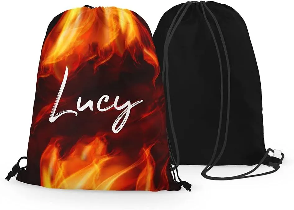FAN STAR Flames Drawstring Bag