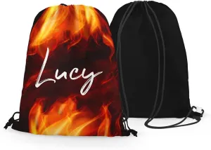 FAN STAR Flames Drawstring Bag