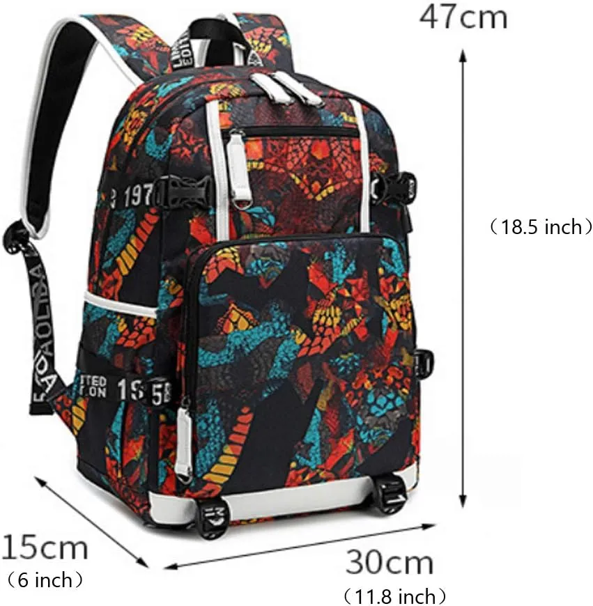 FANwenfeng Basketball Player 11 Luminous Backpack Travel Daypacks Fans Bag (Style 2)