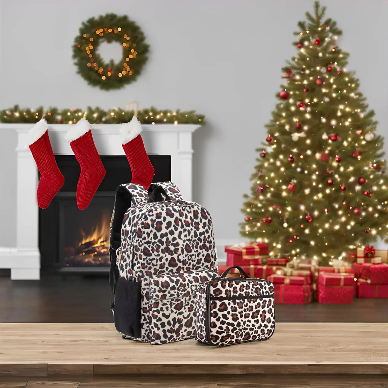 Fenrici Kids' Backpack with Lunch Box Gift Set for Boys and Girls, School Bag with Laptop Compartment and Insulated Lunch Bag
