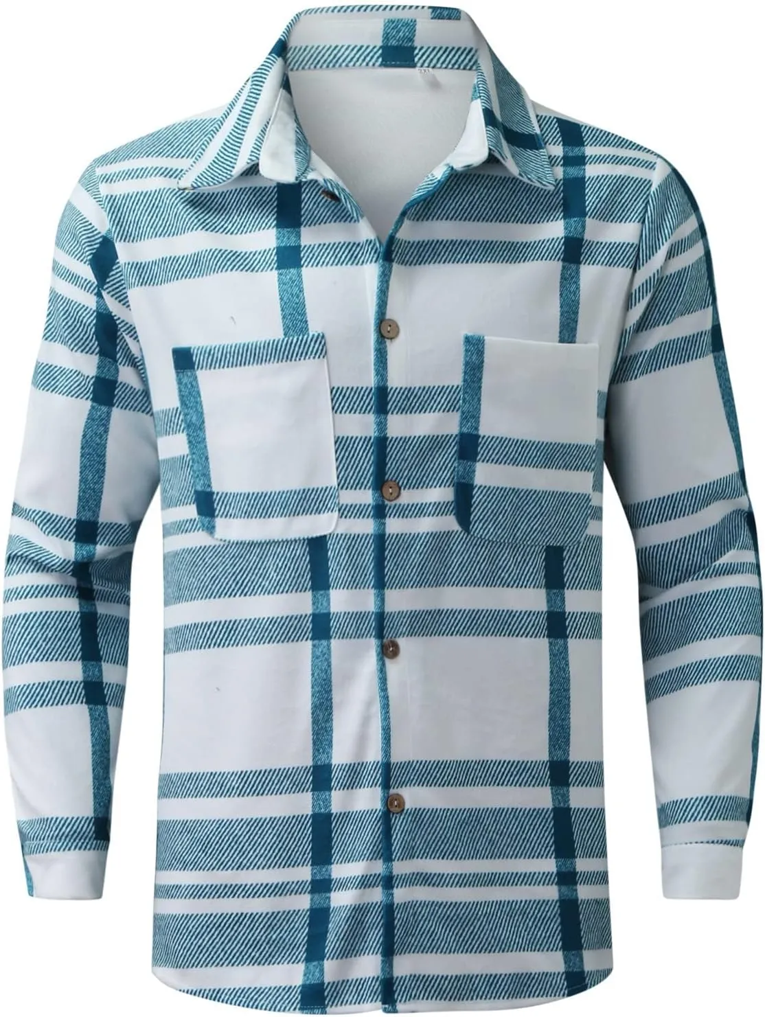 Flannel Shirt for Men Casual 2024 Coat Drawstring Pocket Pants Set Flannel Shirt for Men Sherpa Flannel Shirt Jacket