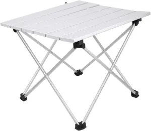 Folding Camping Table, Aluminum Alloy Table Foldable Camping Desk Table, Outdoor Foldable Table with Carrying Bag for Outdoor, Beach, Picnic, Backyards, BBQ and Party