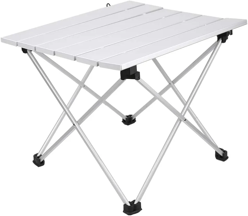 Folding Camping Table, Aluminum Alloy Table Foldable Camping Desk Table, Outdoor Foldable Table with Carrying Bag for Outdoor, Beach, Picnic, Backyards, BBQ and Party