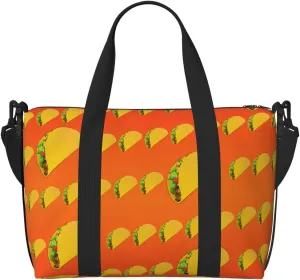 Food Pattern Funny Print Versatile Travel Gym Carry Bag,Ideal For Business,Sports,Weekend Stays