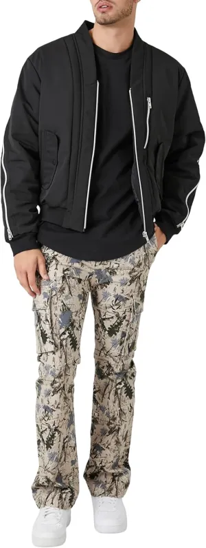 Forever 21 mens Slim-fit Camo Print Cargo Pants